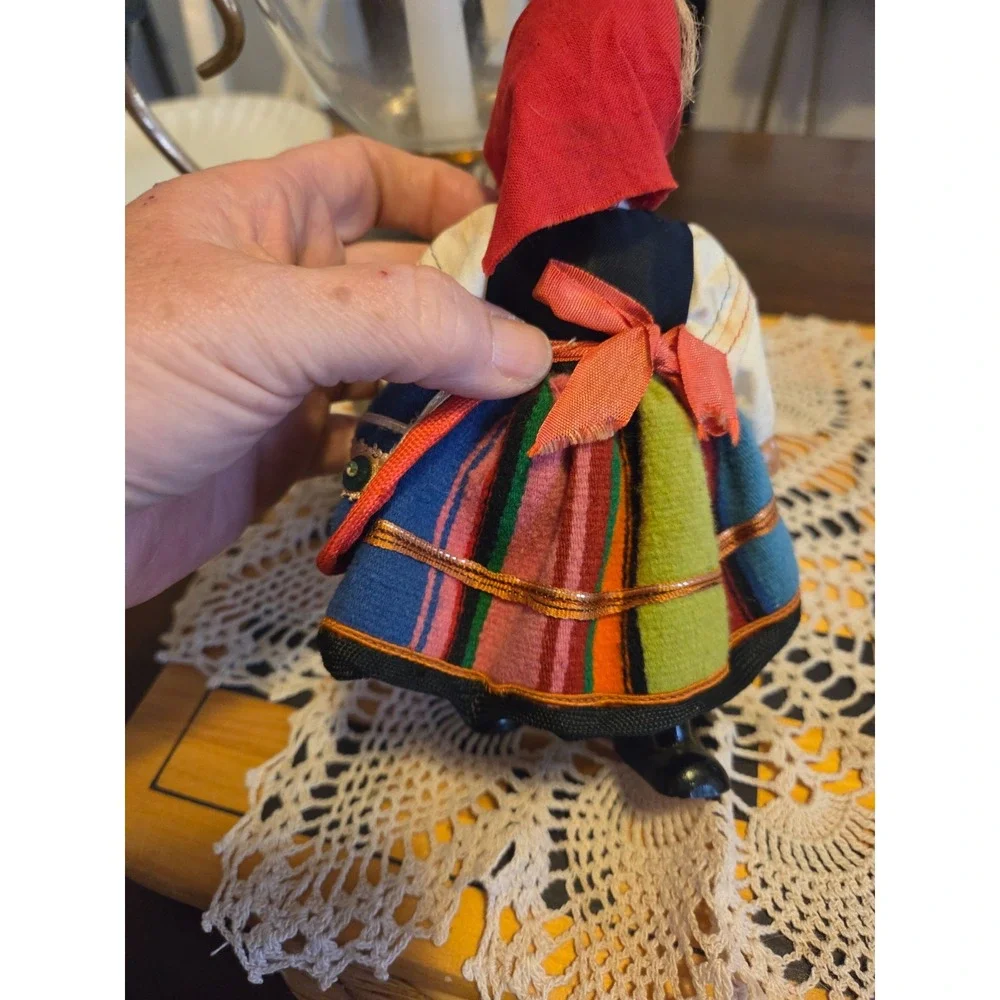 vintage Polish folk doll likely the 1960s or 1970s